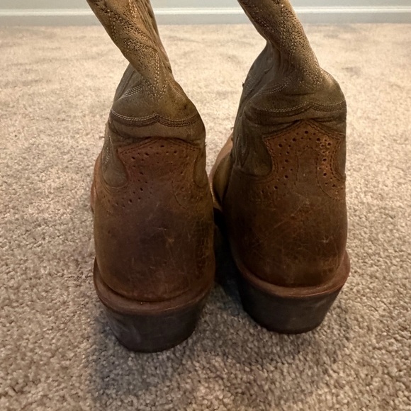 Ariat Mens (or Womens) Tan/Brown Western Cowboy Boots Size US 8EE Style 10002230 - Picture 14 of 16